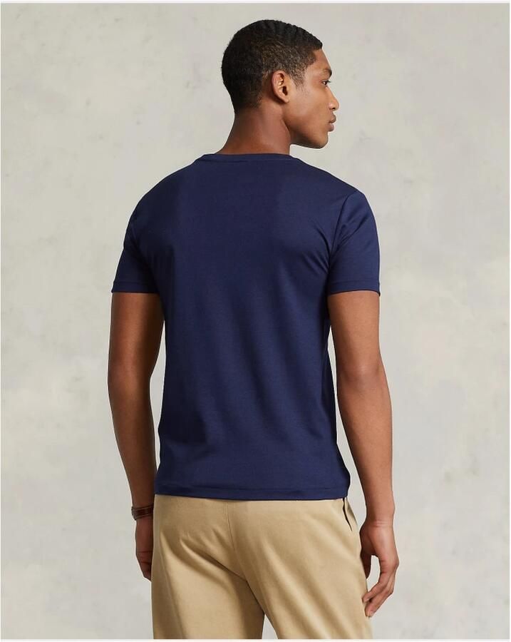 Polo Ralph Lauren T-shirt Korte Mouw T-SHIRT AJUSTE COL ROND EN PIMA COTON LOGO PONY PLAYER MULTICOLO - Foto 5