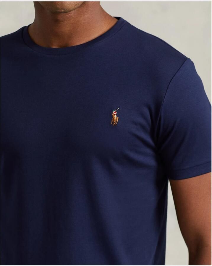 Polo Ralph Lauren T-shirt Korte Mouw T-SHIRT AJUSTE COL ROND EN PIMA COTON LOGO PONY PLAYER MULTICOLO - Foto 6