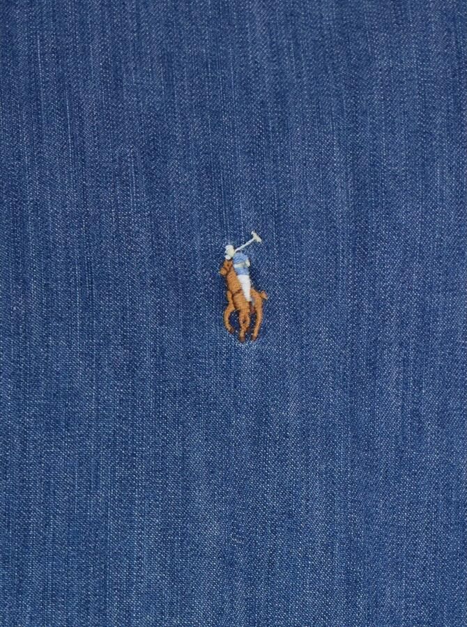 Polo Ralph Lauren Overhemd Lange Mouw CHEMISE CINTREE SLIM FIT EN JEAN DENIM BOUTONNE LOGO PONY PLAYER - Foto 15