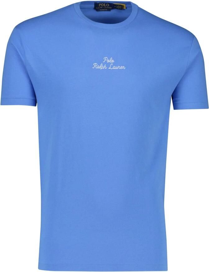 Polo Ralph Lauren Blauw Classic Fit T-shirt Katoen Korte Mouw Blue Heren