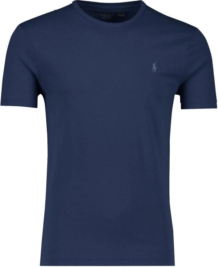 Polo Ralph Lauren Blauw Katoenen T-shirt met Polo Pony Patroon Blue Heren