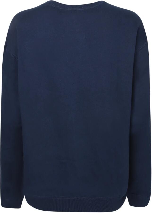 Ralph Lauren Navy Gebreide Kleding Classic Pony Crewneck Sweatshirt Blue Dames - Foto 4