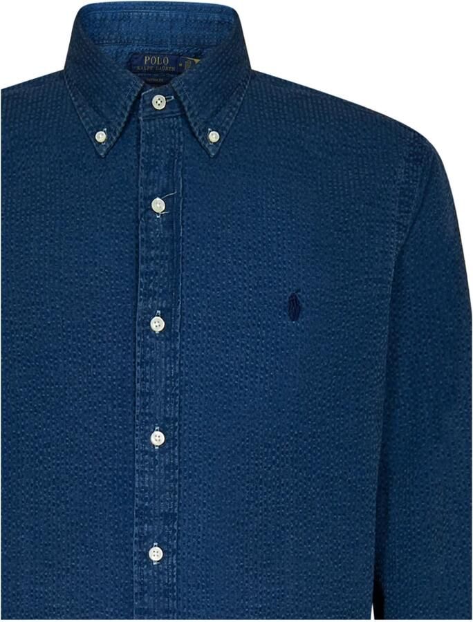 Polo Ralph Lauren Blauw overhemd met knoopsluiting en streepjespatroon Blue Heren - Foto 4
