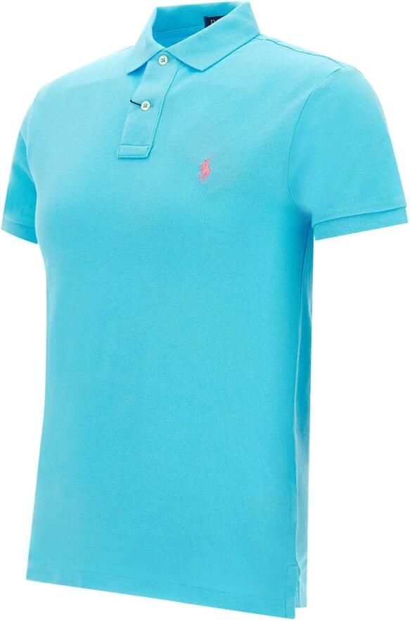 Ralph Lauren Turquoise Polo Shirt Amerikaanse Stijl Icoon Blue Heren - Foto 7