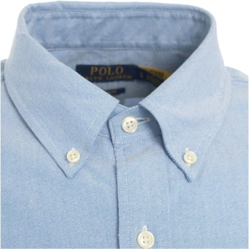 Ralph Lauren Custom Fit Oxford Overhemd Upgrade je Casual Garderobe Blauw Heren