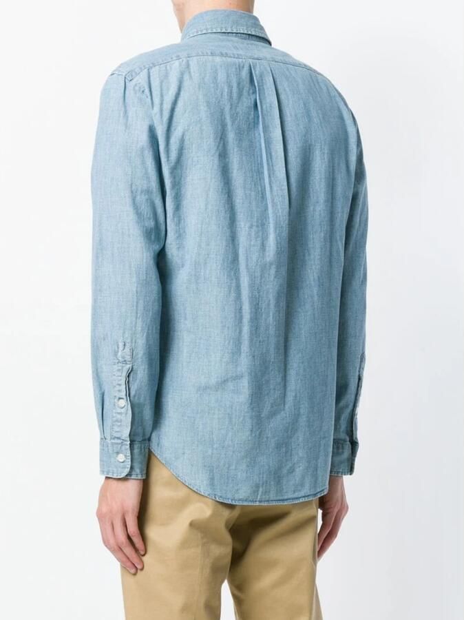 Polo Ralph Lauren Blauw Slim-Fit Overhemd met Pony Borduursel Blue Heren - Foto 7