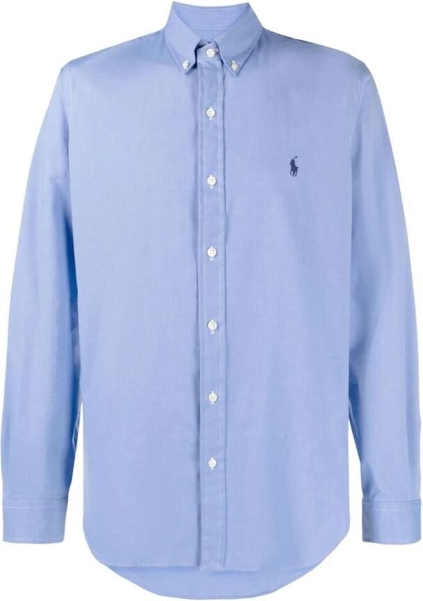Ralph Lauren Stijlvolle Donkerblauwe Slim Fit Overhemd met Klassieke Kraag Blue Heren - Foto 2