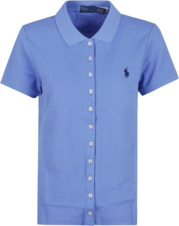 Polo Ralph Lauren Blauw poloshirt met korte mouwen Blue Dames