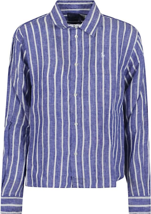 Polo Ralph Lauren Blauw Overhemd voor Vrouwen Elegante Stijl Blue Dames - Foto 2