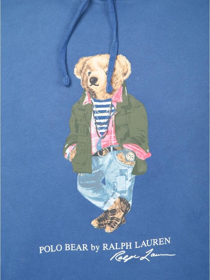 Polo Ralph Lauren Blauwe Beer Hoodie Sweatshirt Blue Heren - Foto 4