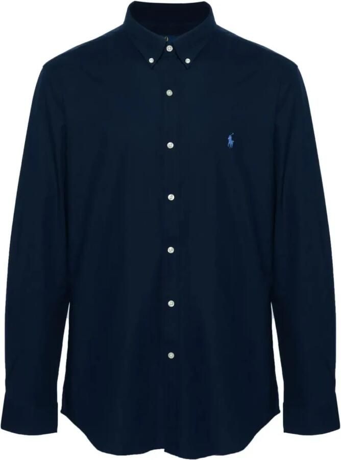 Polo Ralph Lauren Blauwe Button-Down Overhemd met Handtekening Pony Blue Heren - Foto 7