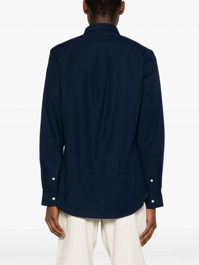 Polo Ralph Lauren Blauwe Button-Down Overhemd met Handtekening Pony Blue Heren - Foto 5