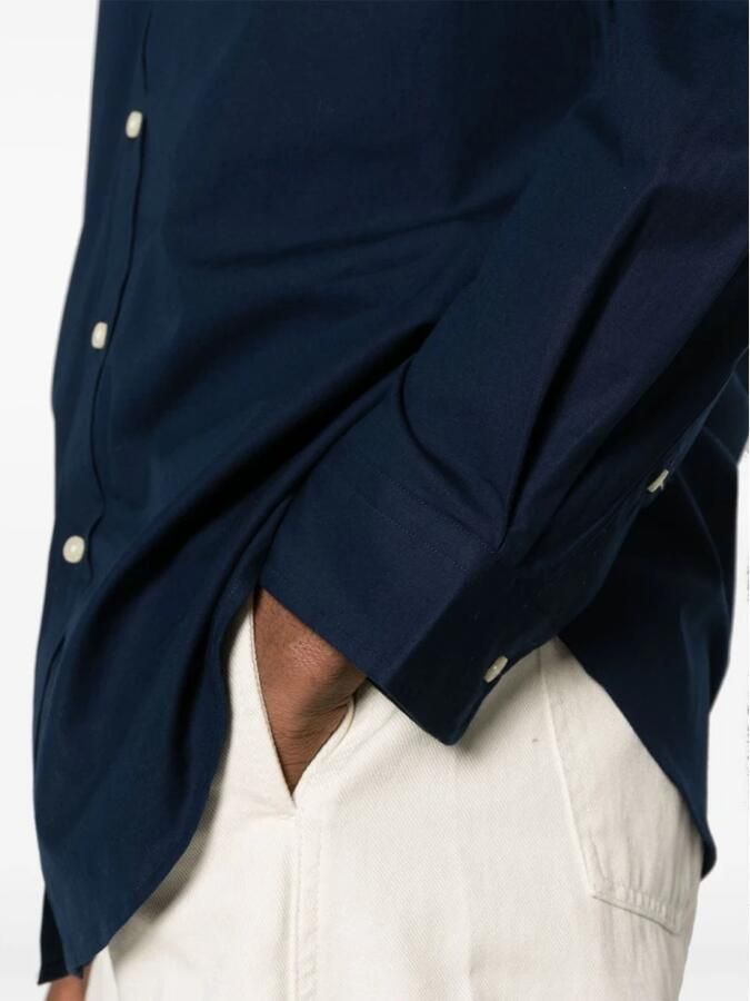 Polo Ralph Lauren Blauwe Button-Down Overhemd met Handtekening Pony Blue Heren - Foto 6