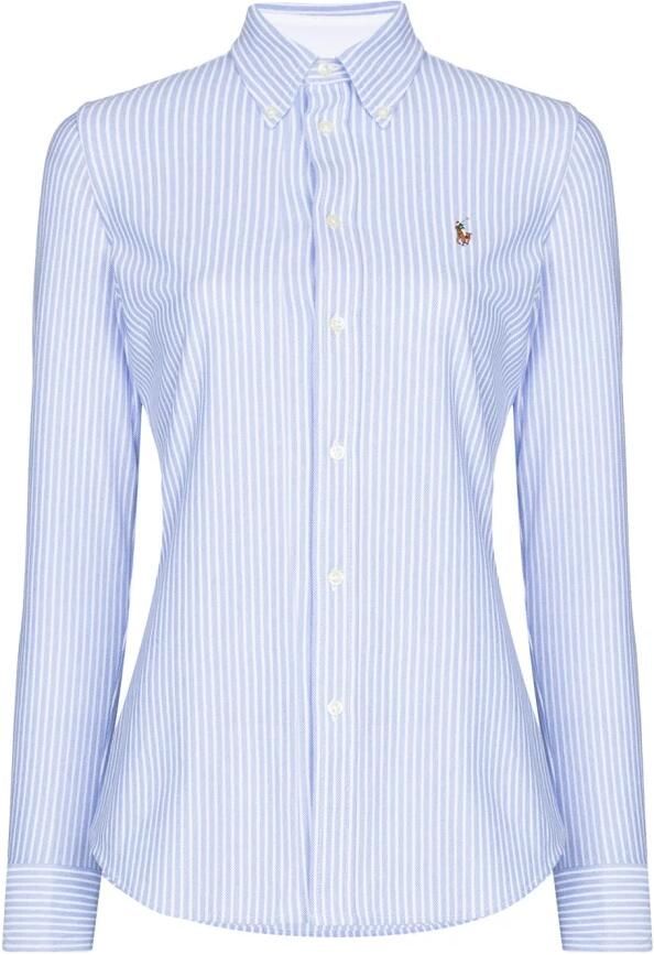 Polo Ralph Lauren Blauwe Casual Katoenen Overhemd met Lange Mouwen Blue Dames - Foto 8