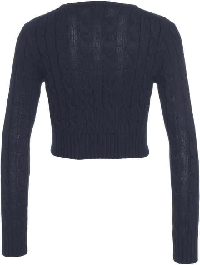 Polo Ralph Lauren Blauwe Kabeltrui Stijlvol Ontwerp Blue Dames - Foto 2