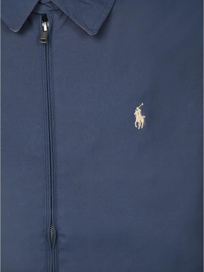 Polo Ralph Lauren Windbreaker met platte kraag en labelstitching