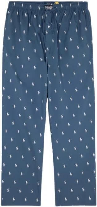 Polo Ralph Lauren Blauwe Katoenen Regular Fit Broek Blue