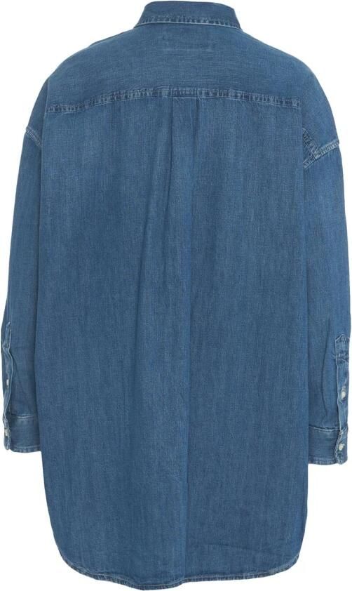Polo Ralph Lauren Blauwe Oversize Denim Shirt Jas Blue Dames - Foto 3