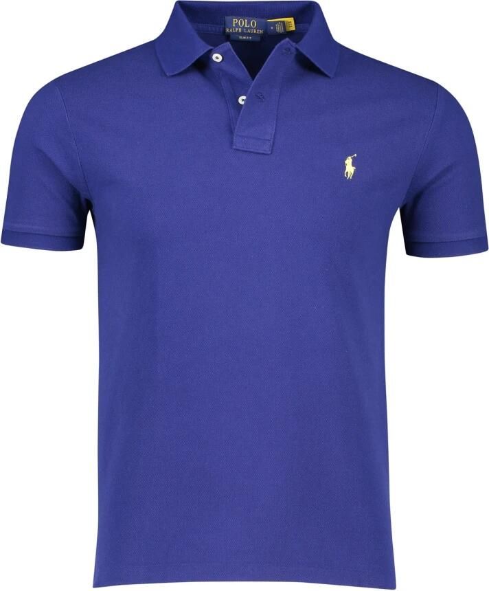 Polo Ralph Lauren Blauwe poloshirt met korte mouwen Blue Heren