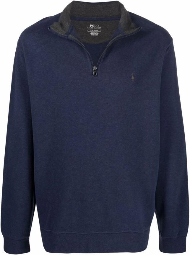 Polo Ralph Lauren Sweatshirt met opstaande kraag en ritssluiting