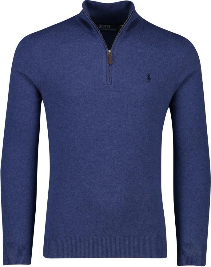 POLO Ralph Lauren fijngebreide wollen schipperstrui met logo rustic navy heather - Foto 2