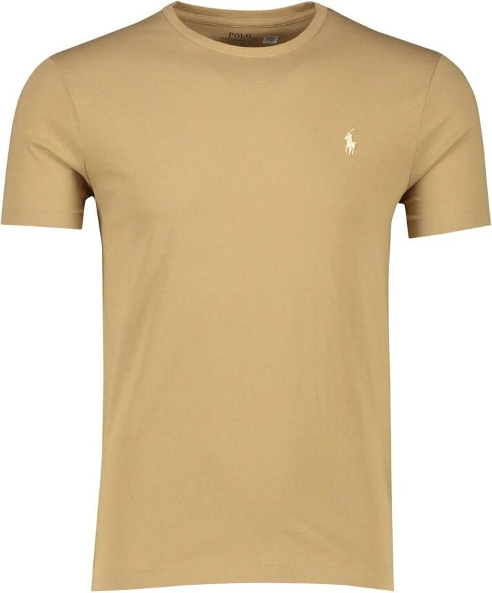 Polo Ralph Lauren Bruin Slim Fit Katoenen T-shirt Brown Heren