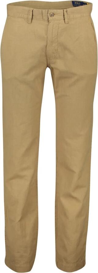 Polo Ralph Lauren Straight fit broek van een mix van linnen en katoen