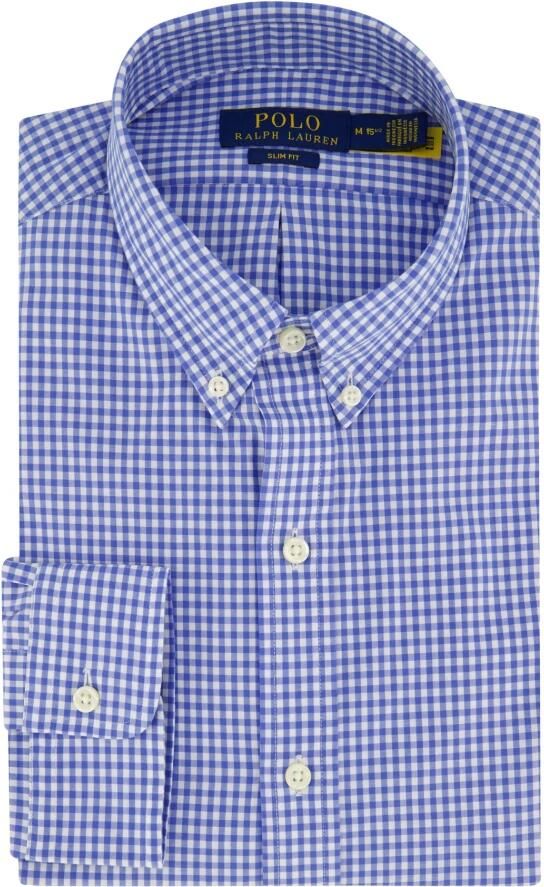 Polo Ralph Lauren Overhemd Lange Mouw CHEMISE AJUSTEE SLIM FIT EN POPELINE UNIE - Foto 4