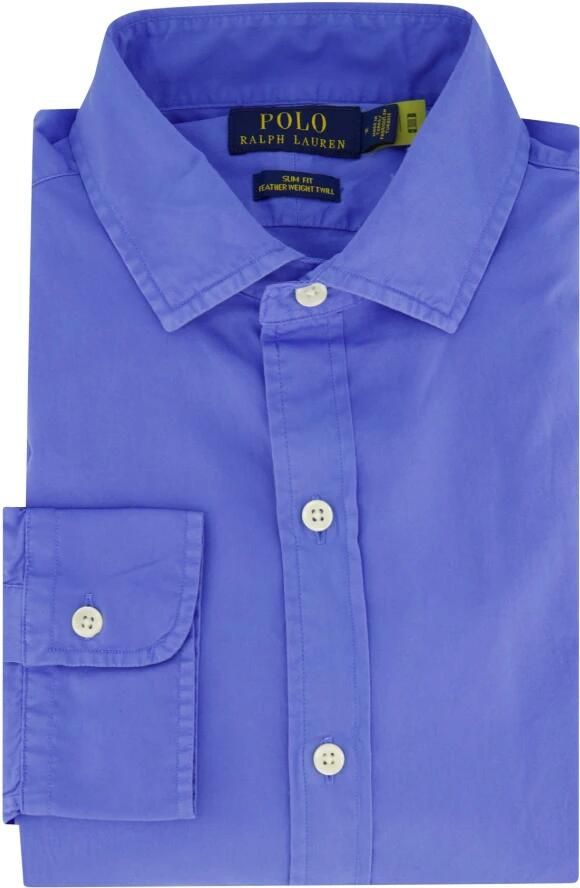 Polo Ralph Lauren Casual Blauw Shirt Katoen NorHeren Pasvorm Blue Heren