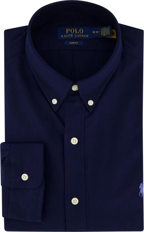 Polo Ralph Lauren Blauwe Button-Down Overhemd met Handtekening Pony Blue Heren - Foto 13