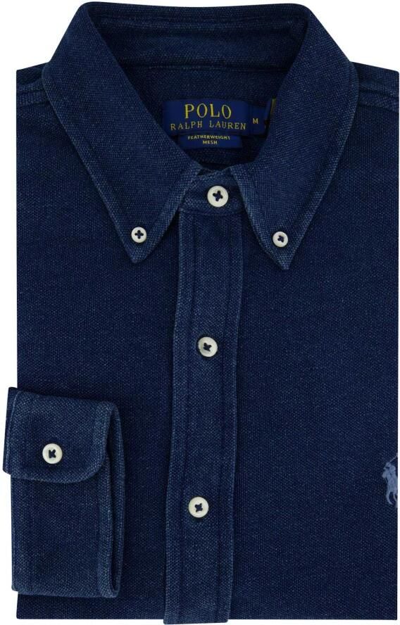 Polo Ralph Lauren Overhemd Lange Mouw CHEMISE AJUSTEE COL BOUTONNE EN POLO FEATHERWEIGHT