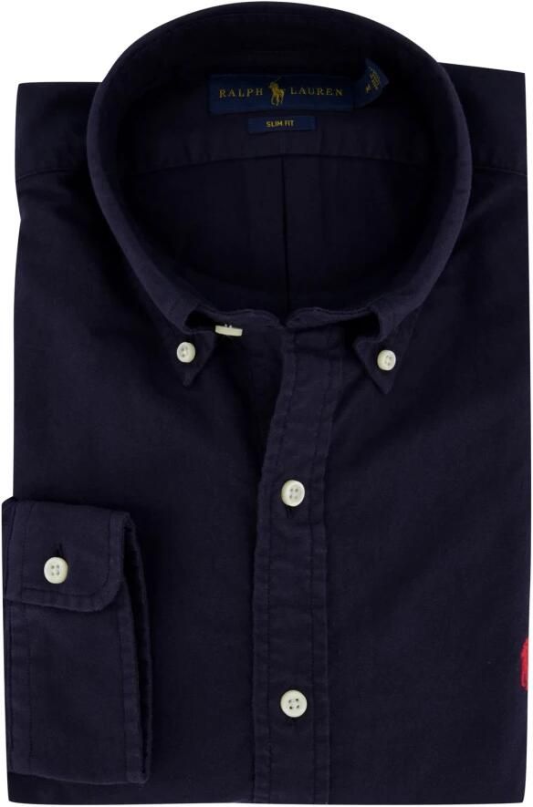 Polo Ralph Lauren Overhemd Lange Mouw CHEMISE CINTREE SLIM FIT EN OXFORD LEGER TYPE CHINO COL BOUTONNE - Foto 4