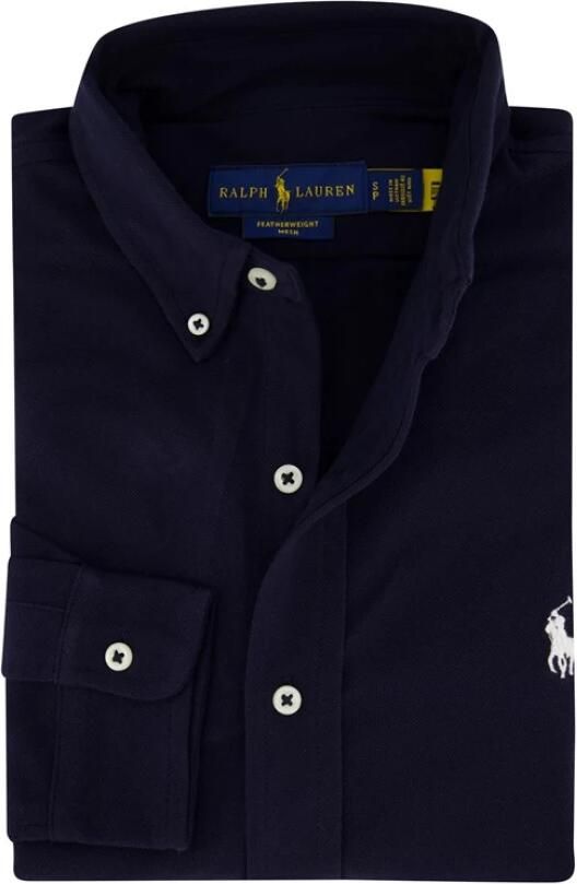 Polo Ralph Lauren Overhemd Lange Mouw CHEMISE AJUSTEE COL BOUTONNE EN POLO FEATHERWEIGHT LOGO PONY PLA - Foto 5