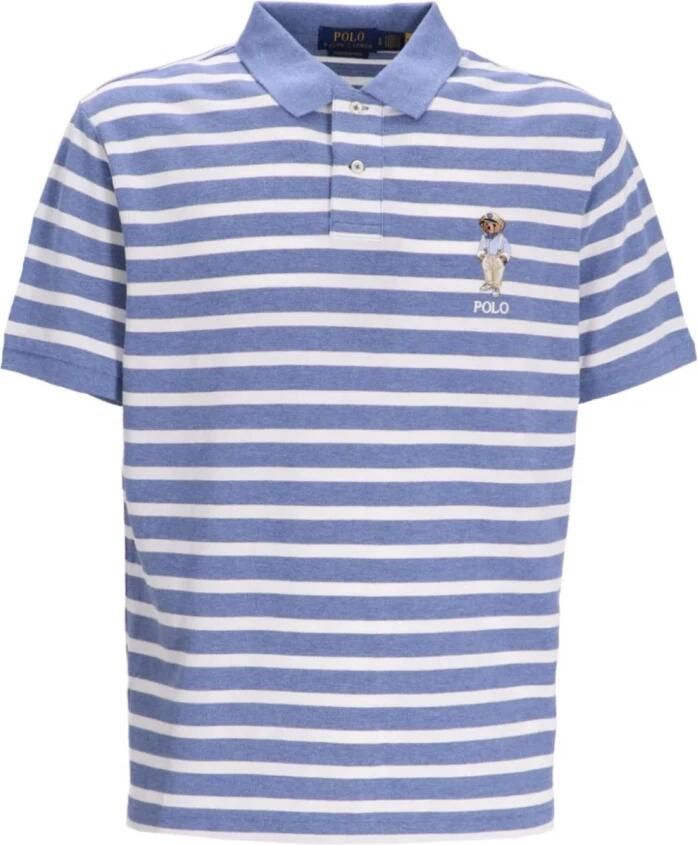Polo Ralph Lauren Custom slim fit poloshirt met motief- en labelstitching