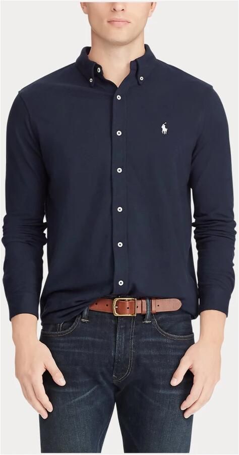 Polo Ralph Lauren Overhemd Lange Mouw CHEMISE AJUSTEE COL BOUTONNE EN POLO FEATHERWEIGHT LOGO PONY PLA - Foto 5
