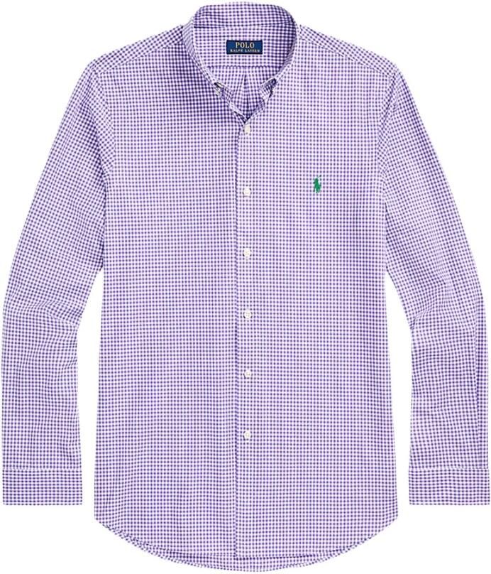 Polo Ralph Lauren Overhemd Lange Mouw CHEMISE AJUSTEE SLIM FIT EN POPELINE RAYE