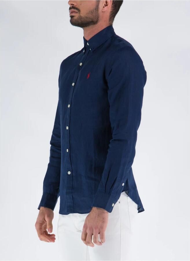 Ralph Lauren Stijlvolle Casual Overhemd Camicia Sportiva ML BD Blue Heren - Foto 5