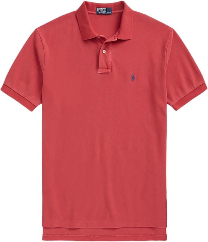 Ralph Lauren Rode Katoenen Polo met Logo Borduursel Rood Heren - Foto 3