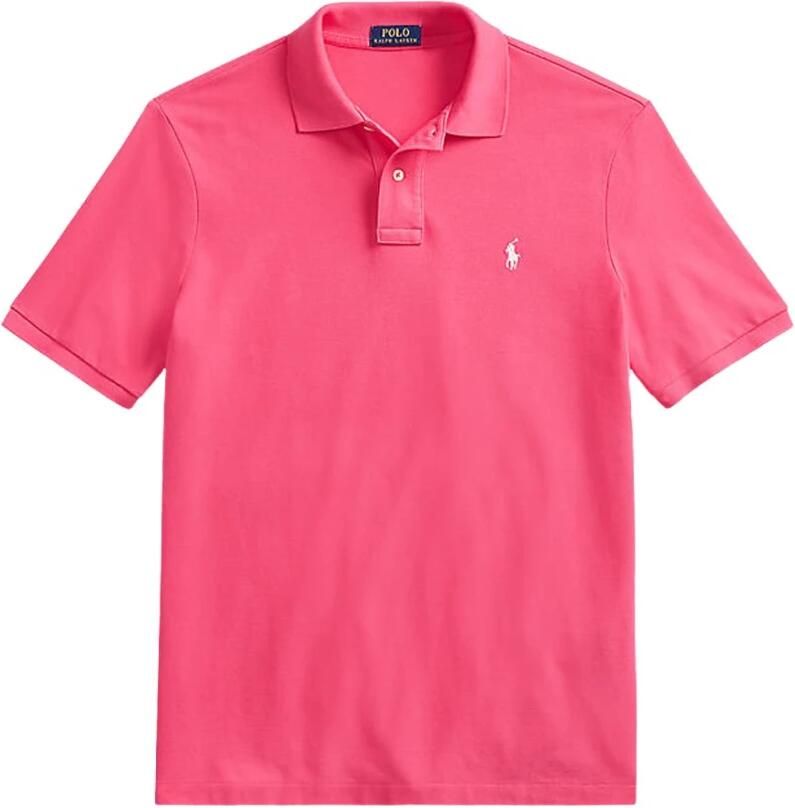 Polo Ralph Lauren Roze Slim Fit Polo met korte mouwen Pink Heren