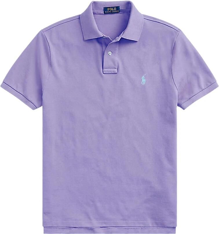 Ralph Lauren Paarse Katoenen Polo Shirt Regular Fit Purple Heren