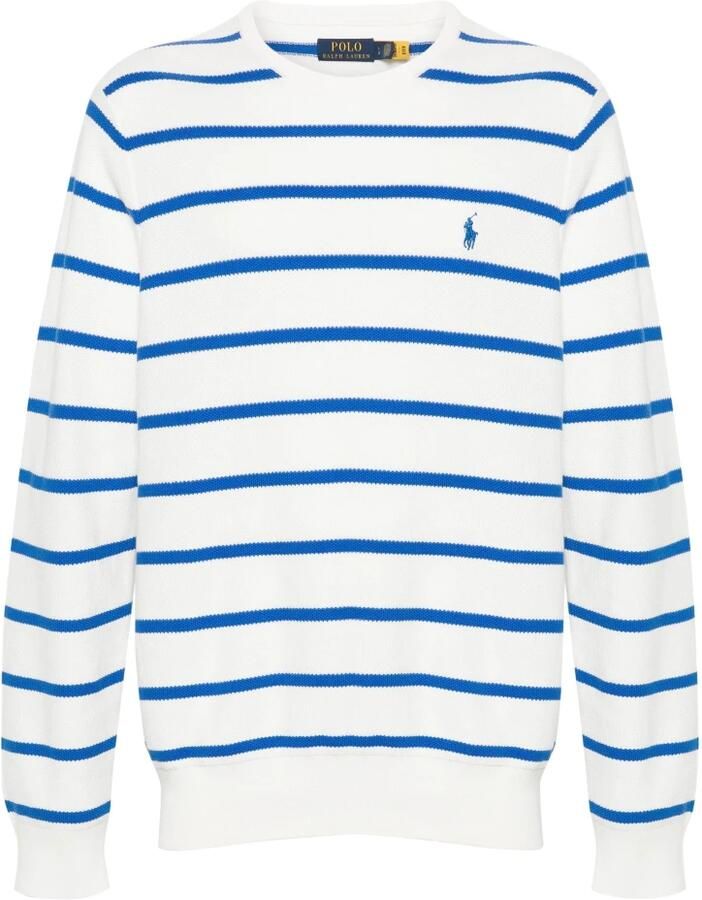 Polo Ralph Lauren Casual Wit Katoenen Trui met Lange Mouwen White Heren