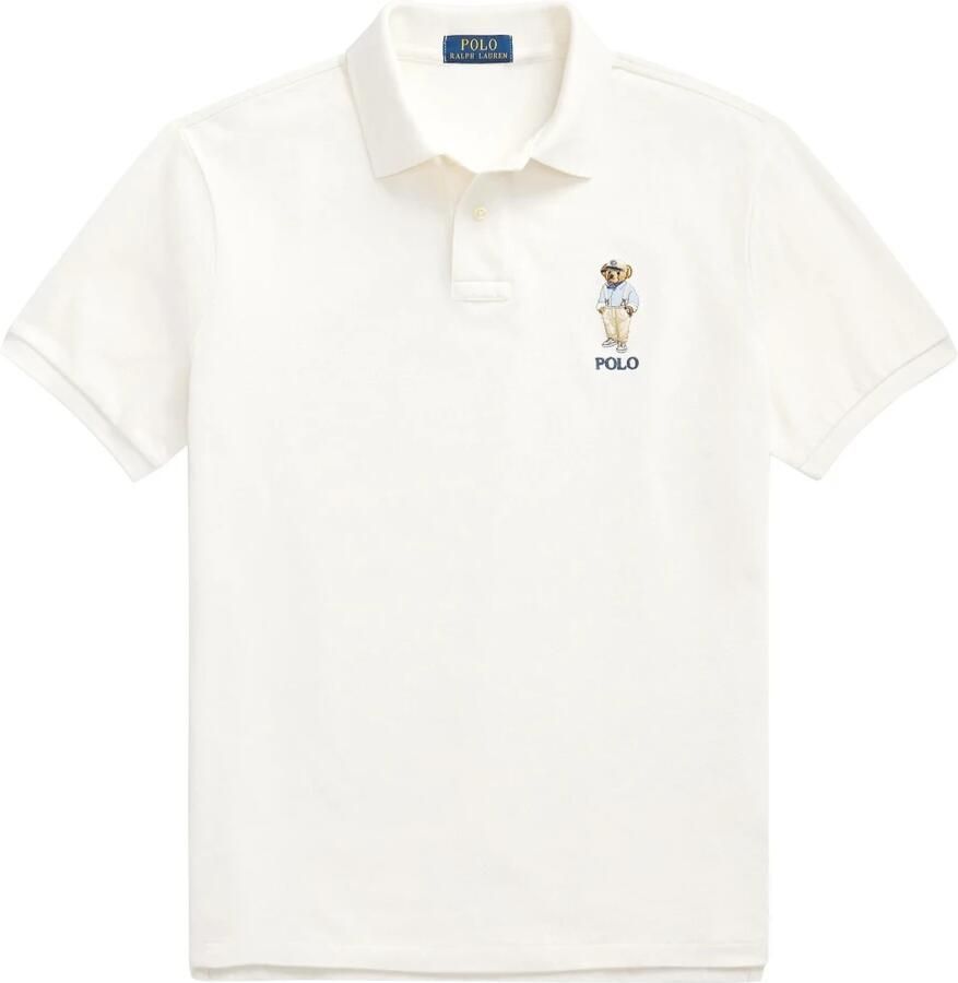 Polo Ralph Lauren Casual Wit Kortemouw Poloshirt White Heren