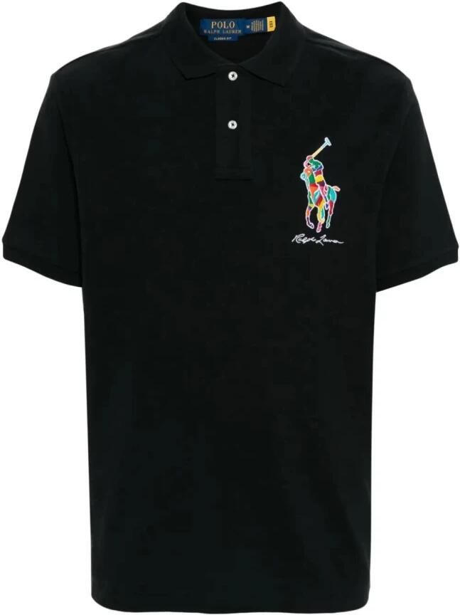 Polo Ralph Lauren Casual Zwarte Korte Mouw Polo Shirt Black Heren