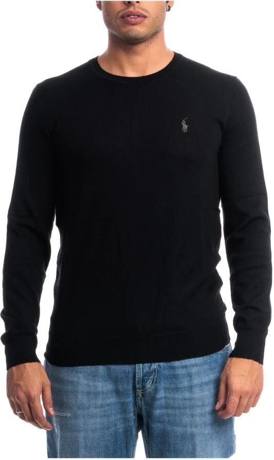 Ralph Lauren Blauwe Gebreide Trui met Polo Logo Blue Heren - Foto 6