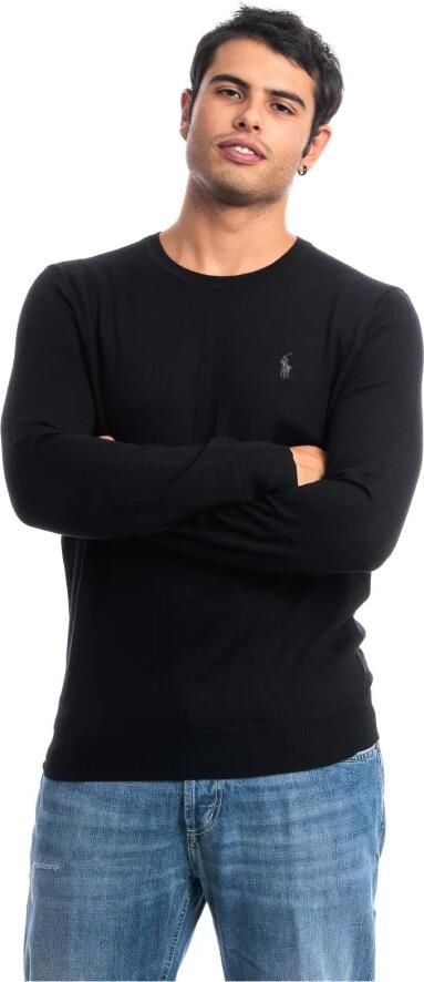 Ralph Lauren Blauwe Gebreide Trui met Polo Logo Blue Heren - Foto 9