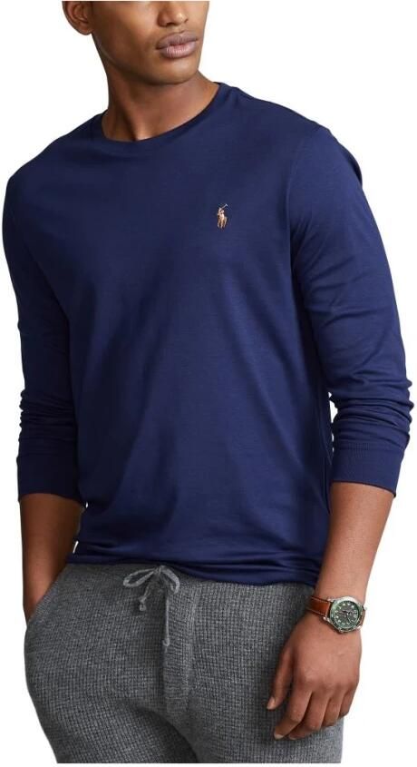 Polo Ralph Lauren Custom slim fit shirt met lange mouwen en ronde hals - Foto 2