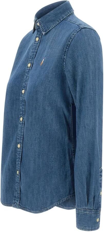 Polo Ralph Lauren Denim overhemd met iconisch logoborduursel Blue Dames - Foto 5