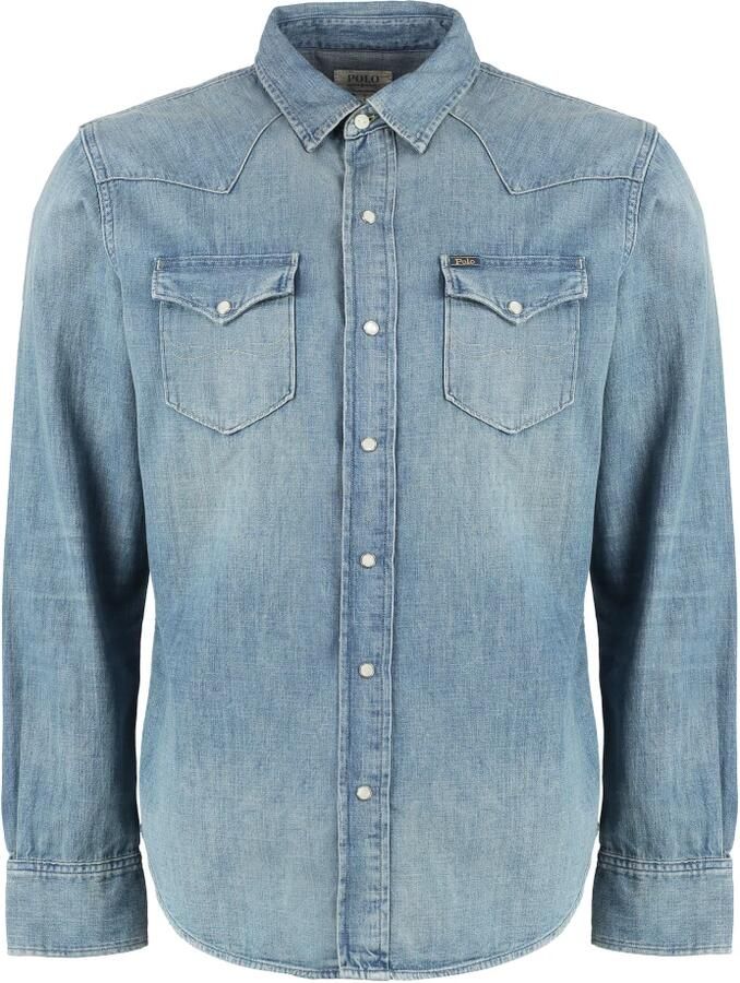 Polo Ralph Lauren Icon Long Sleeve-Sport Shirt men Overhemden blauw Maat XXL Kleding - Foto 4