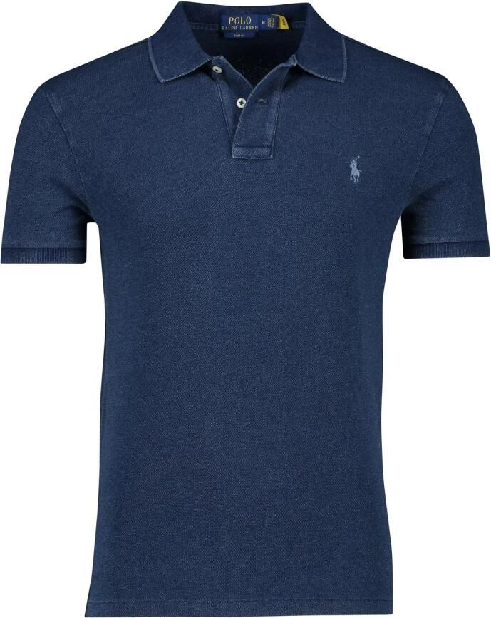 Polo Ralph Lauren Donkerblauw poloshirt met korte mouwen Blue Heren