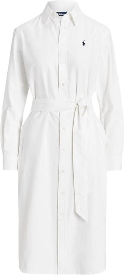 Polo Ralph Lauren Blousejurk met logostitching en knoopsluiting model 'CORY' - Foto 3